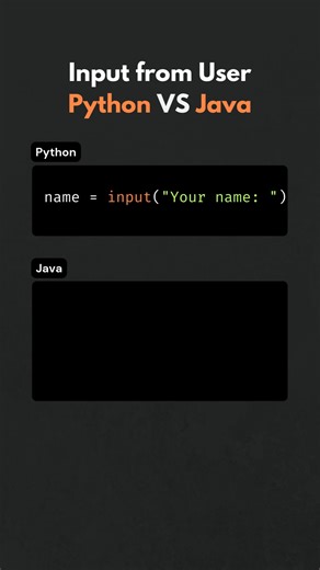 How to get Input from User Python VS Java #python #java #code | Pybeginners