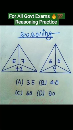 🎯✔️Reasoning Quiz Practice🔥Govt Job Exams📚 #ssc #reasoning #shorts