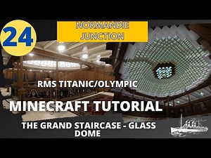 RMS Titanic/Olympic , 4:1 Scale, Minecraft Tutorial. PART TWENTY-FOUR