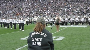 4.2K views · 286 reactions | Views from Game #3, where we celebrated 50 years of women in the SMB! | Spartan Marching Band | Facebook