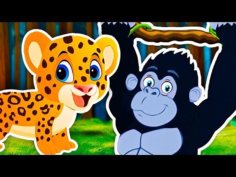 Jungle Animal Song! | Wild Jungle Animals Sounds for Kids - Kids Learning Videos