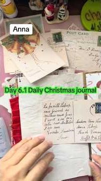 Day 6.1 Daily Christmas journal #christmas #christmasideas #junkjournal #diycrafts #shorts #craft