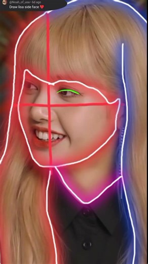 How to draw Lisa from blackpink Korean K-pop #lisa #goviral #art #tutorial #drawing #shorts #v