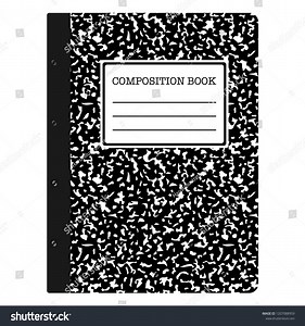 Composition Book Black Composition Notebook Copy Stock Vector (Royalty Free) 1207088959 | Shutterstock