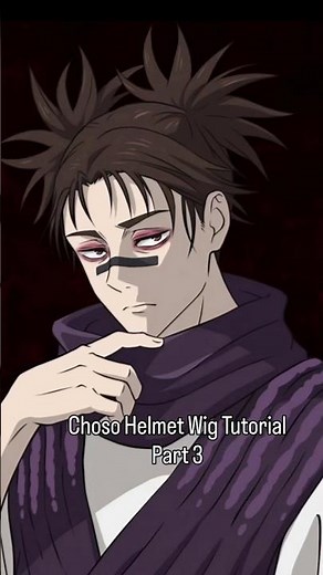 Part 3 of how I made my Choso wig! #cosplay #jjk #choso #jjkcosplay #chosokamo