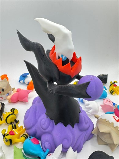 Who should we do for the letter E?Models available on thangs and cults3d link in bio Printed using filaments from ChiTu Systems by CBD-Tech. #pokemon #darkrai #3dprinting | LM3D