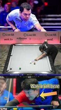 FLORIDA OPEN TRACK 2 CARLO BIADO VS ROLAND GARCIA #9ball #billiards #pool1 #carlobiado