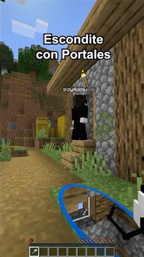I hid using Portals #minecraft