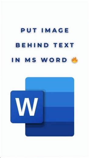 How to Put Image Behind Text in MS Word | Word Tricks #shorts #shortsviral #msword #msoffice