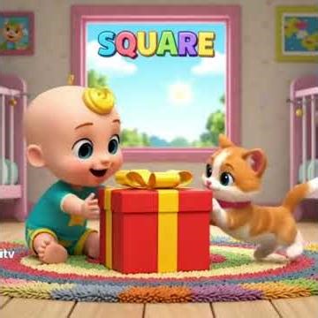 Shapes Song 4K 🔵🟥 | Learn Shapes for Kids | Circle Square Triangle #shorts