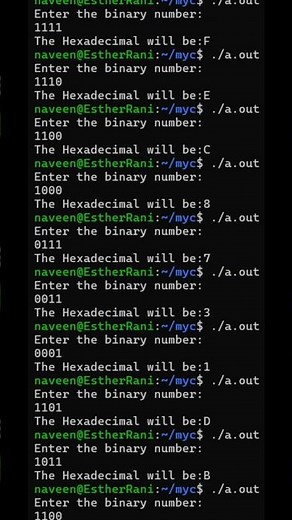 C Program to Convert Binary to Hexadecimal | Easy Trick 🔥