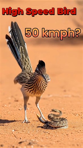World's Most High Speed. Bird'? #Roadruner#birds #anime #nature #jungle #nature #shortvideo