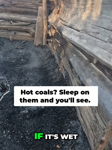 Camping Hack_ Perfect Fire Pit Safety Guide!#outdoorboys #fyp #Nature