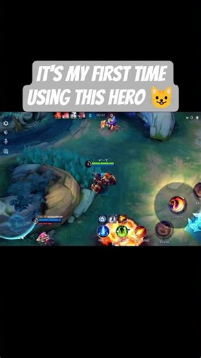 it's my first time using this hero 😺 #love #gameplay #highlights #youtubeshorts #shorts #trending