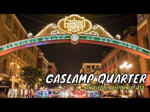Gas Lamp Quarter - San Diego's Most Lively Nightlife District!!! - San Diego, CA USA | Travel Vlog