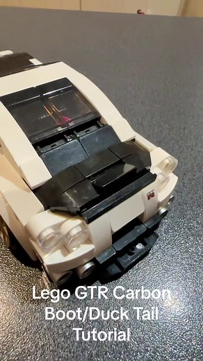 Lego GTR Carbon Boot/Duck Tail Tutorial!! #lego #legospeedchampions #legomoc #legotutorial #legogtr #legonissan #legonissangtr