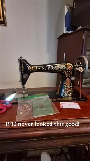 My Singer red eye 66 is now with the new owner. She shined her up and replaced a few things. She is beautiful! ❤️