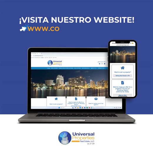 2.1K views |  ¿Buscas tu próxima casa o inversión en Puerto Rico?  ¿Quieres vender una propiedad? Entra a www.consiguetucasa.com y encuentra todo en un solo lugar. Ya sea para comprar o vender, aquí comienza tu camino para las bienes raíces en Puerto Rico.  #UniversalProperties #PropiedadesEnPuertoRico #CompraVentaPR #BienesRaícesPR | Universal Properties Real Estate, LLC | Facebook