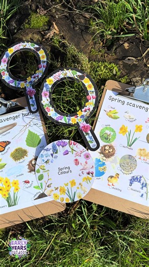 Each day a little more of spring creeps in. Have your little ones noticed any of the changes in nature yet? Use our gorgeous spring spotters, scavenger hunts, colour wheels or any of the hundreds of resources on the website to help create a connection with the new season. Comment ‘spring’ if you want the link to this section on my website. #earlyyears #outdoorlearning #springactivitiesforkids #eyfs #earlyyearsoutdoors