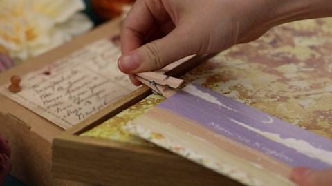 114 Pcs Wood Push Pins, 2 Colors and 7 Types Decorative Thumb Tacks Wooden Head Pin Map Tacks Marking Pin, Wood Thumb Tacks Decorative for Bulletin Boards Craft Projects with Storage Box