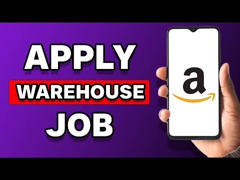 How To Apply For A Job At Amazon Warehouse