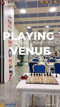 World-Class Chess in Sardinia 🌍 Venue Tour #chess #chessbaseindia #nepomniachtchi #beach #sardinia