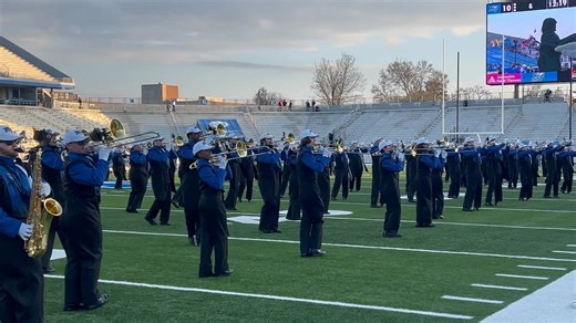 Last halftime show of the year by our MTSU Band of Blue! #TrueBlue | Middle Tennessee State University (MTSU)