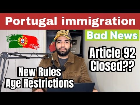 Portugal Article 92 Closed - New Rules 2026 - Age Restrictions For Vocational Education