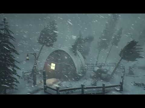 BRUTAL ARCTIC WINTER with EXTREME COLD & Snowstorm for Sleeping. Subzero Night Storm with Heavy Snow