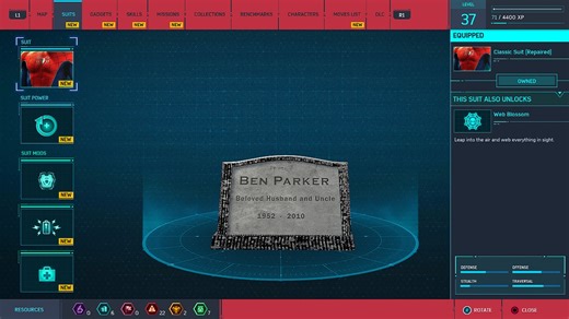 Uncle Ben's Gravestone Is a New Mod in SPIDER-MAN REMASTERED