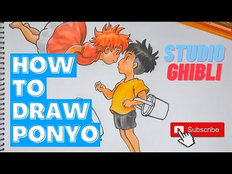 How to Draw Ponyo | Studio Ghibli | Color Pencil | Time Lapse