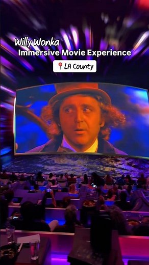 Experience Willy Wonka and the Chocolate Factory on a massive LED dome at Cosm Los Angeles. 🍫🍿✨🎥