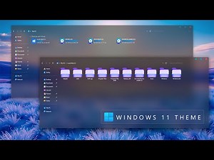 Crystal Glass Theme For Windows 11 | Windows Glass Style Theme 2025