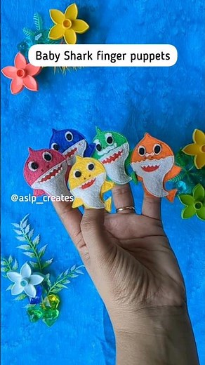 Baby Shark family finger puppets ‪@Pinkfong‬