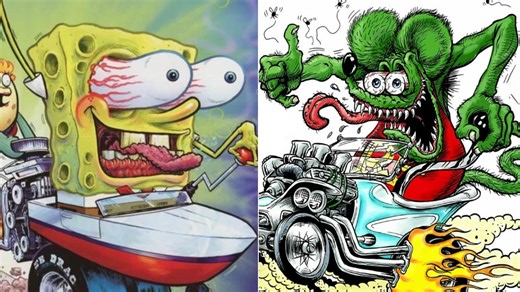 What Is The 'SpongeBob Driving Crazy' Meme? The Context Of The Viral 'Rat Fink' Hot Rod Image Explained