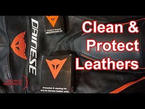 How to Do Motorcycle LEATHER CLEANING and Leather Conditioning-Dainese Motorcycle Suit 1 Piece