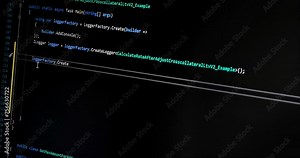 hacker programmer writes malicious code on laptop, cyber security concept