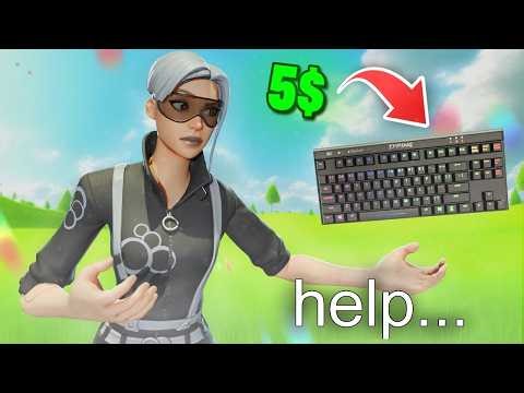 So I Used a $5 Keyboard In FORTNITE