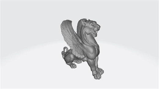 Winged Tiger, Stl File for 3d Printer, Printable Decoration (instant Download) - Etsy
