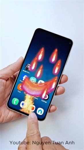 How to fake fire on phone screen