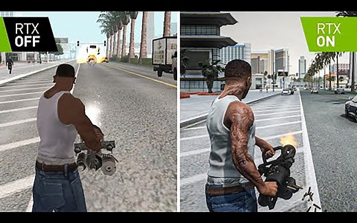 【GTA】侠盗猎车手：圣安地列斯 GTA SA 2004 与2021 图像比较 .RTX 3090测试