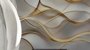 3D Gold Wave Wallpaper Mural for Bedroom or Living Room, Modern Luxury Wall Decor With Textured Lines, Elegant Abstract Design, Stylish - Etsy