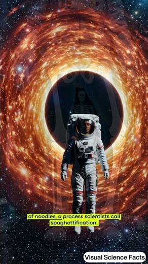 The most terrifying way to die in space. 🌌💀#BlackHole #SpaceFacts #Spaghettification #sciencefacts