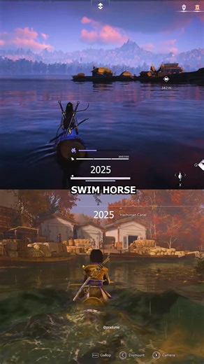 Horse Swim Ac Shadows Where Winds Meet #shorts #assassinscreed #wherewindsmeet