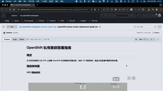 OpenShift私有群集在AWS上的部署