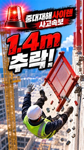 청주 공사현장 추락 2026.8.11 #shorts #중대재해사이렌 #TBM안전교육 #산업안전교육 #중대재해 #산업안전