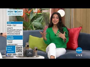 AltaFit Bluetooth Smartwatch with Extra Milanese Band ...