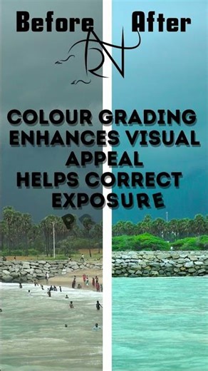 Before vs After Color Grading 🎬✨