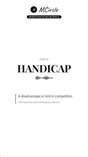 Learn English: What is Handicap? | Vocabulary Shorts