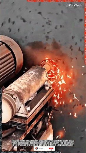 Steel Plate Tool: Circular Grinding Smooth Surface Finish #tool #tools #innovation